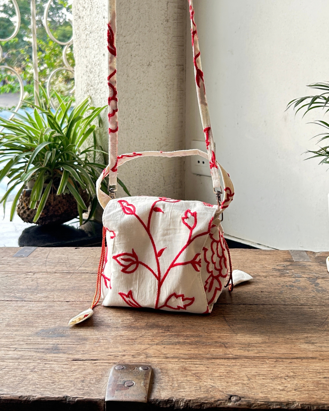 Mini Karrier Sling - Red Threadwork