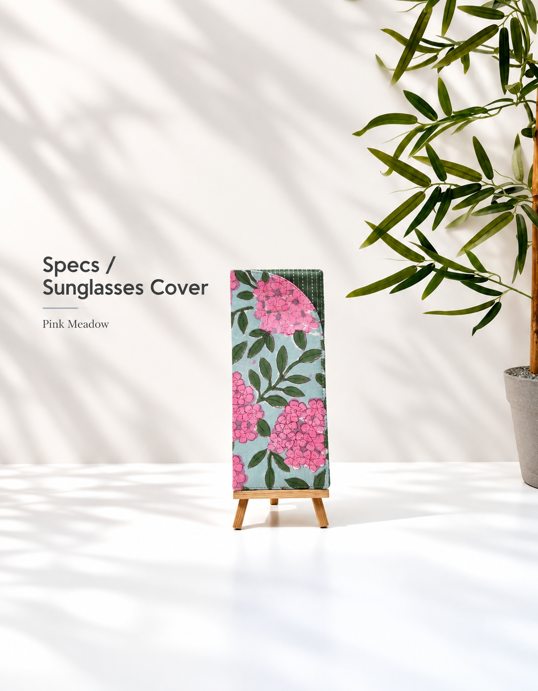 Pink Meadow Cotton Specs/ Sunglasses Cover