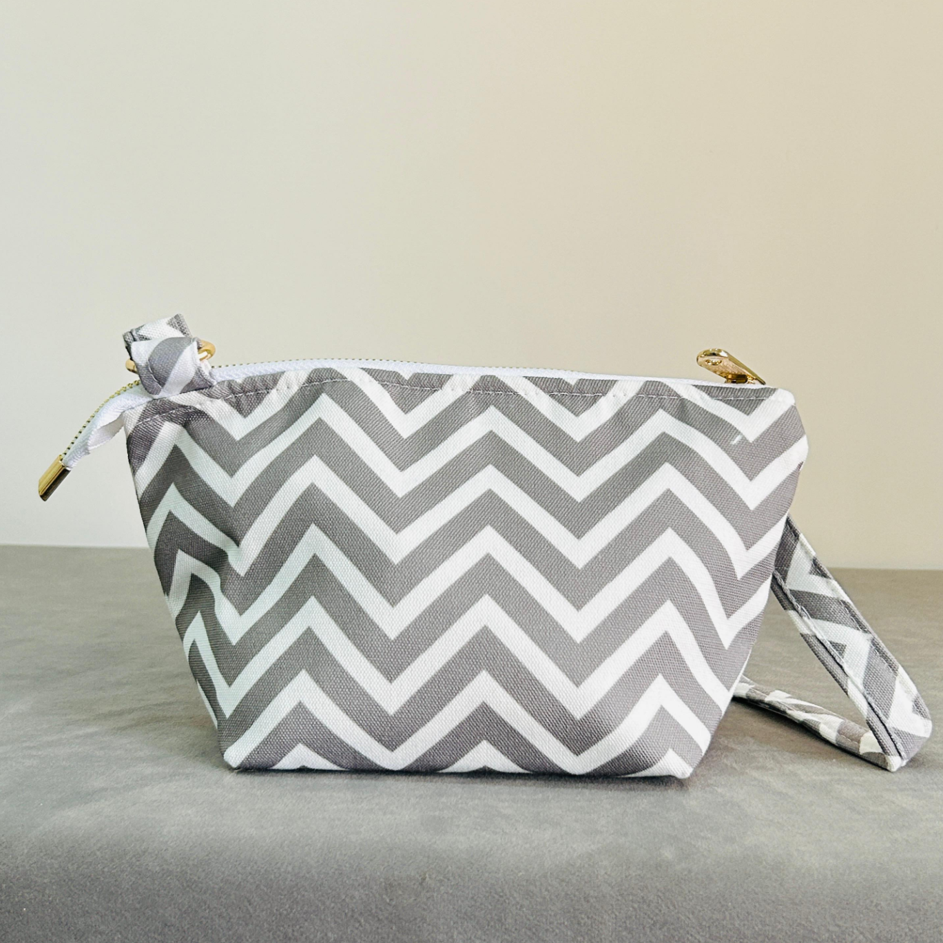 Grey Strip Crossbody Bag The Pouch Story