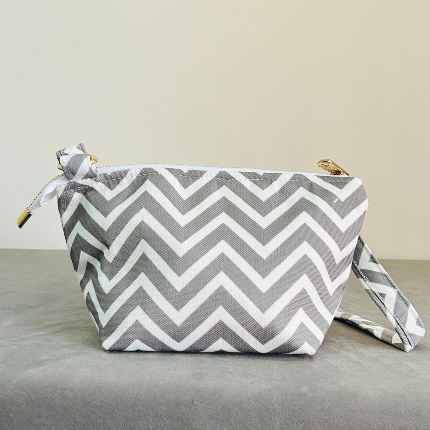 Grey and white bag online