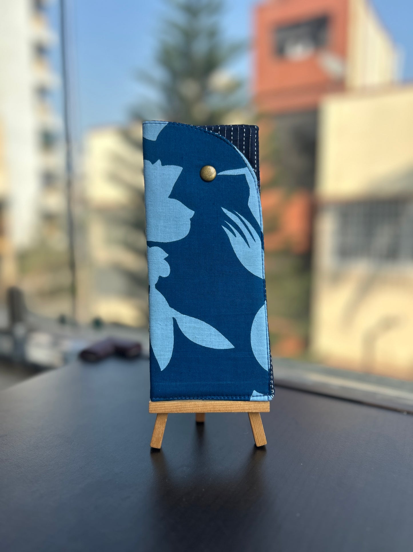 Indigo Stencil Cotton Specs/ Sunglasses Cover