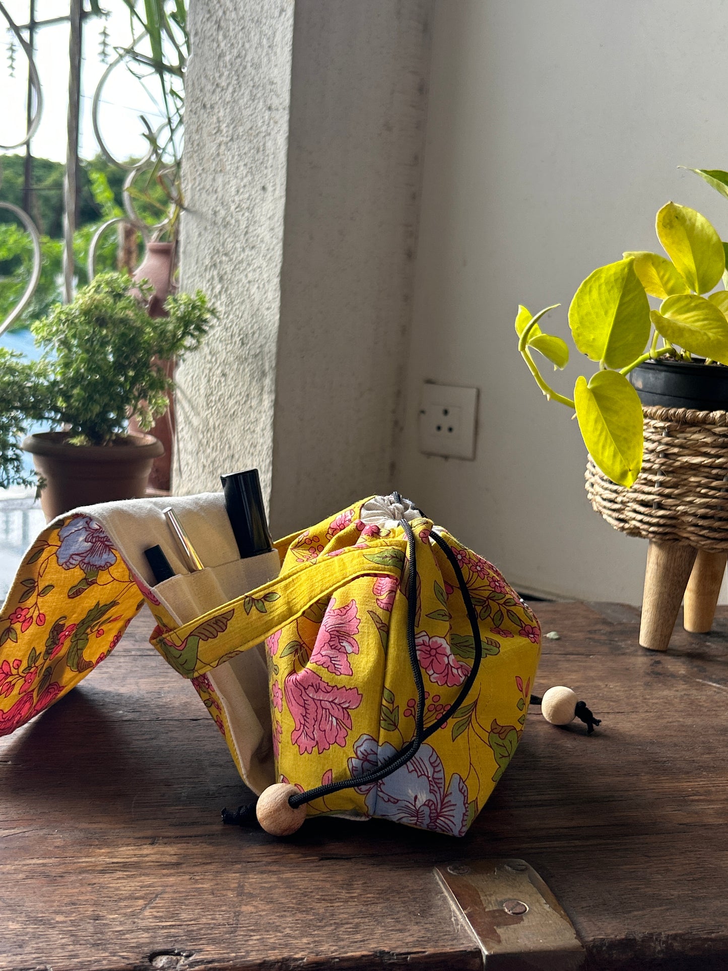Sun Petal Mini Karrier Makeup Pouch
