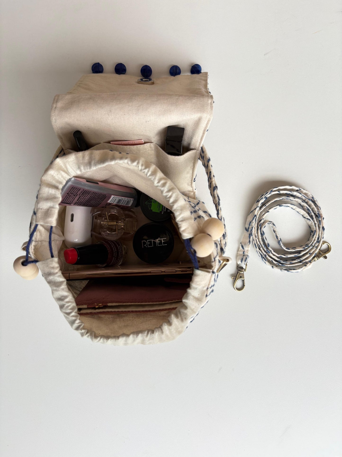 Mini Karrier Sling - Navy Blue Threadwork