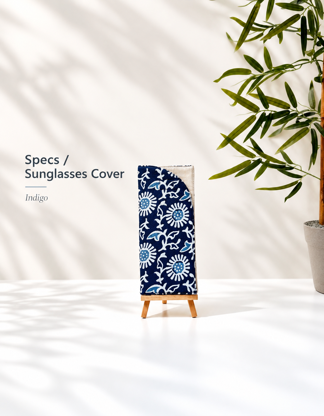 Indigo Cotton Specs/ Sunglasses Cover