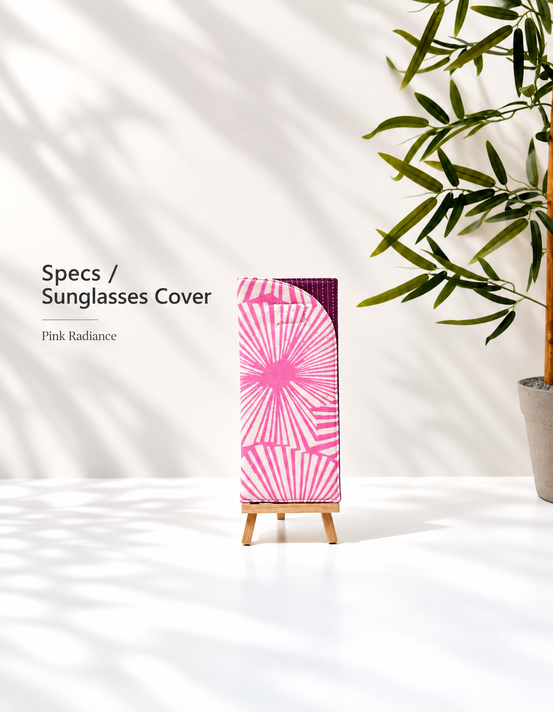 Pink Radiance Cotton Specs/ Sunglasses Cover