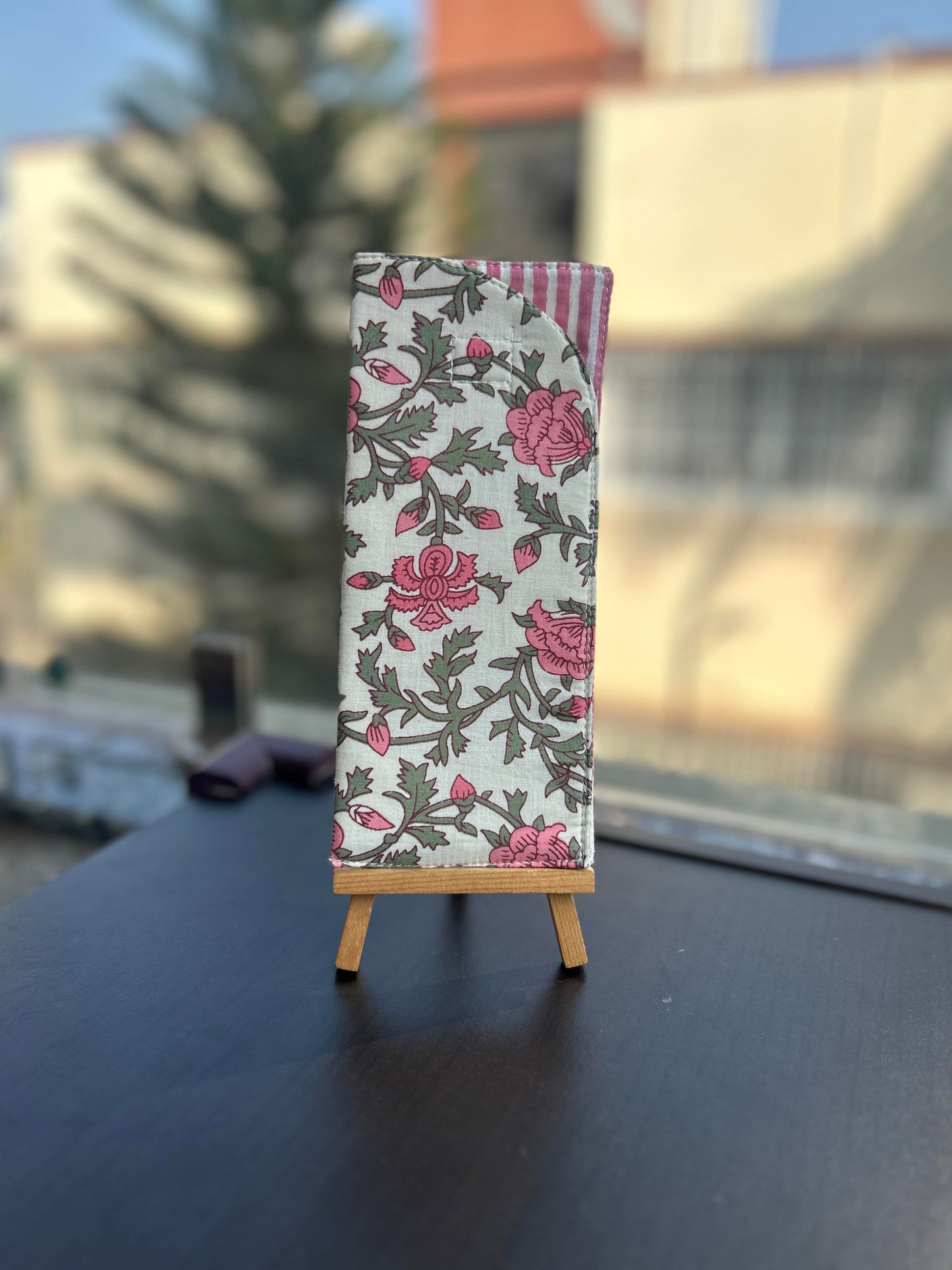 Pink Petal Cotton Specs/ Sunglasses Cover