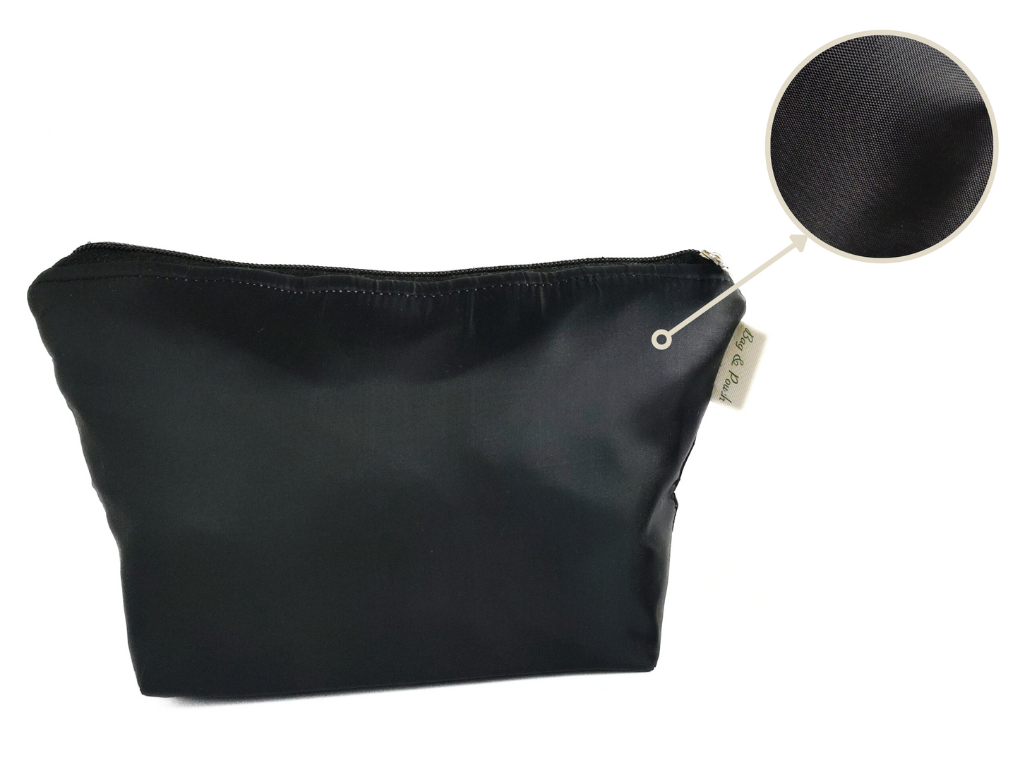 Cosmetic Pouch | Travel Pouch | Organizer Combo Black (Black)