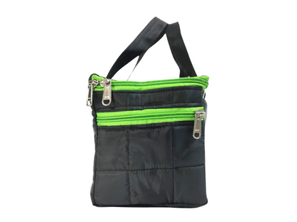 Mini Bag | Hand Bag | Multipurpose Bag (Black, Green)