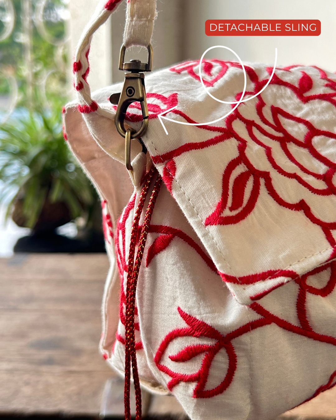 Mini Karrier Sling - Red Threadwork