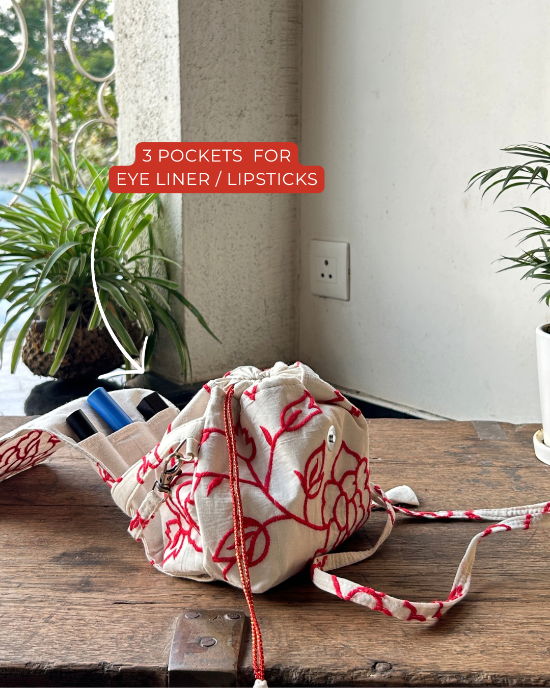 Mini Karrier Sling - Red Threadwork