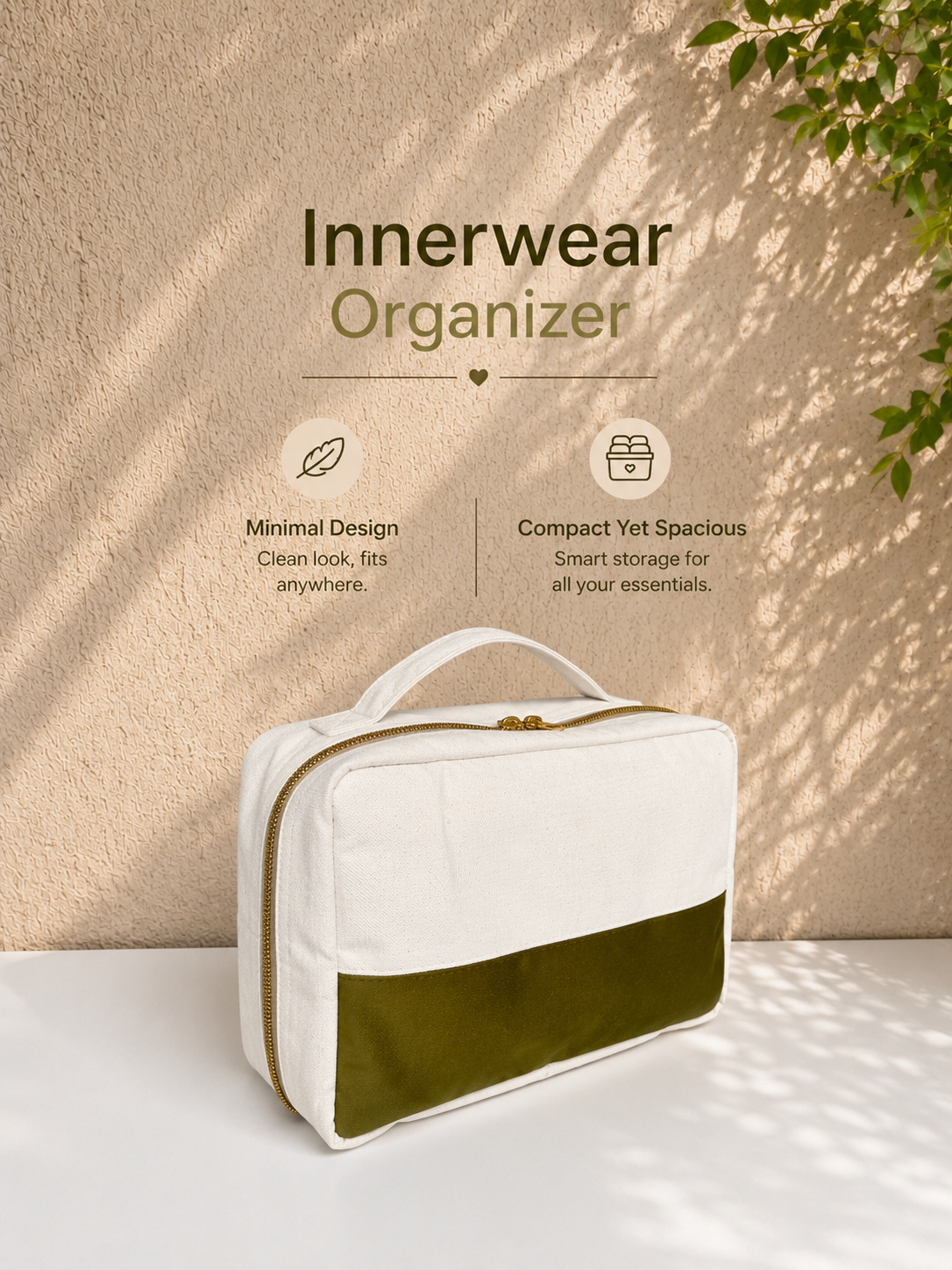 Women's Innerwear Organizer - Olive Green