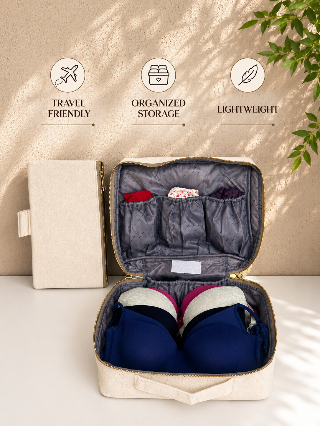 Women's Innerwear Organizer - Olive Green