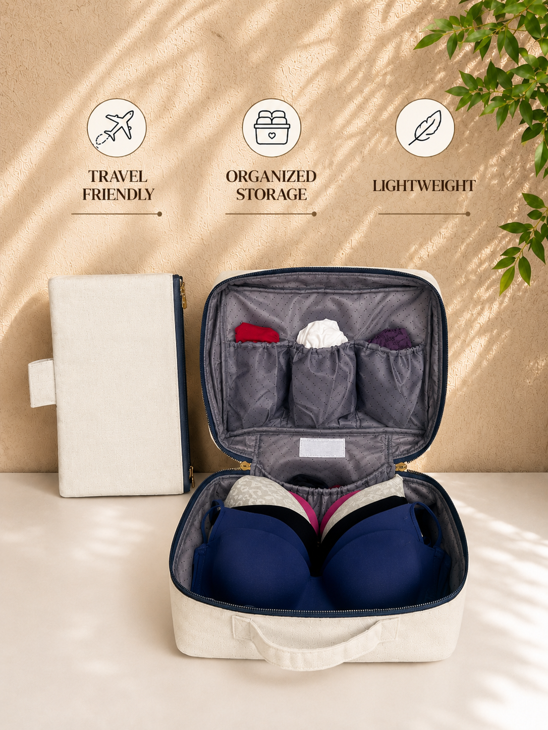 Women's Innerwear Organizer - Navy Blue