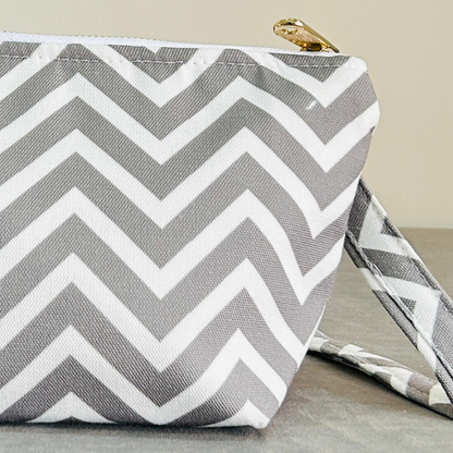 Grey Strip - Crossbody Bag