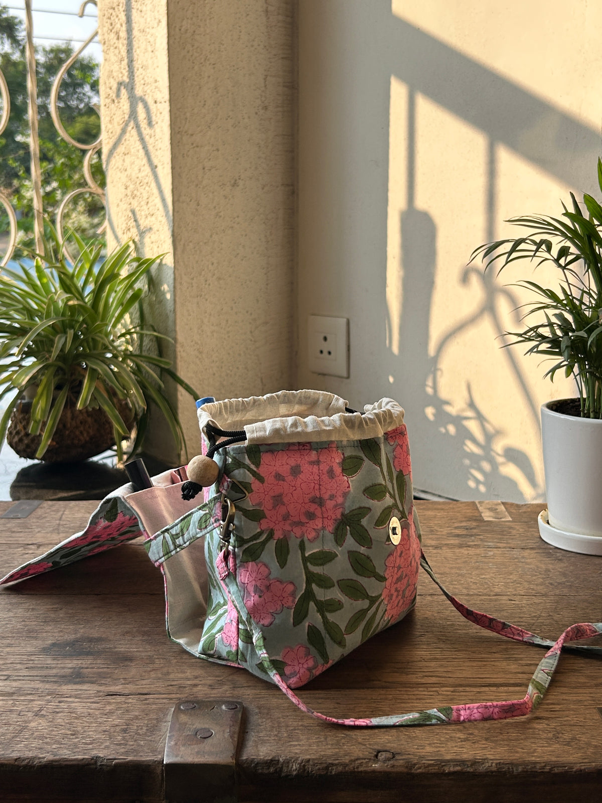 Mini Karrier Sling - Pink Meadow