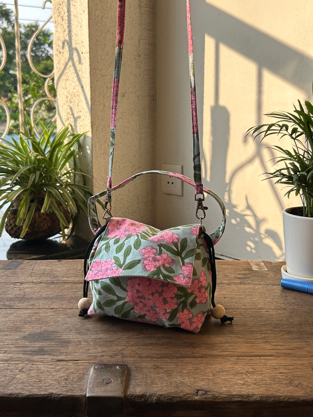 Mini Karrier Sling - Pink Meadow