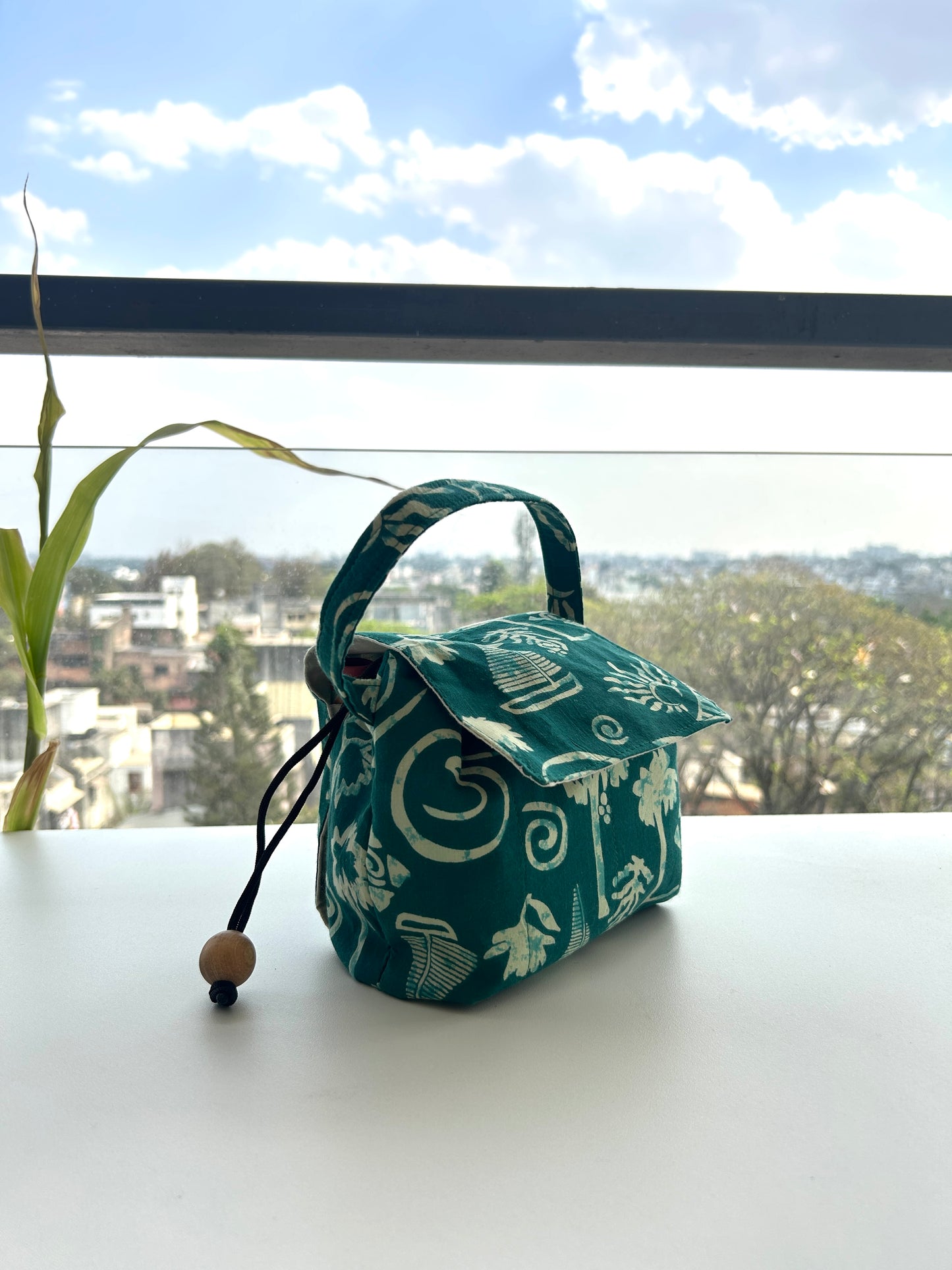 Boho Bay Cotton Mini Karrier Makeup Pouch