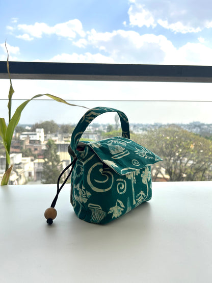 Boho Bay Cotton Mini Karrier Makeup Pouch
