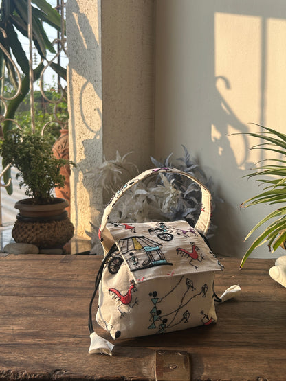 Folk Tale Mini Karrier Potli Bag / Pouch