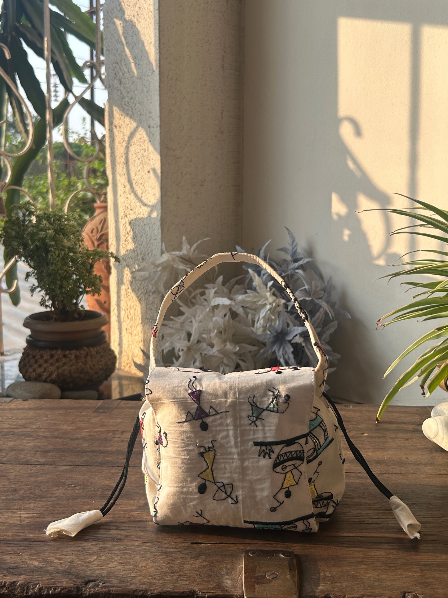 Folk Tale Mini Karrier Potli Bag / Pouch