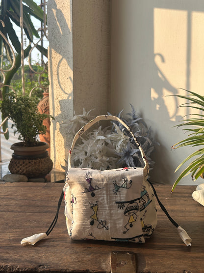 Folk Tale Mini Karrier Potli Bag / Pouch