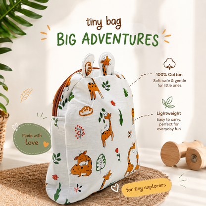 Jungle Safari Toddler Backpack | Kids School & Daycare Bag
