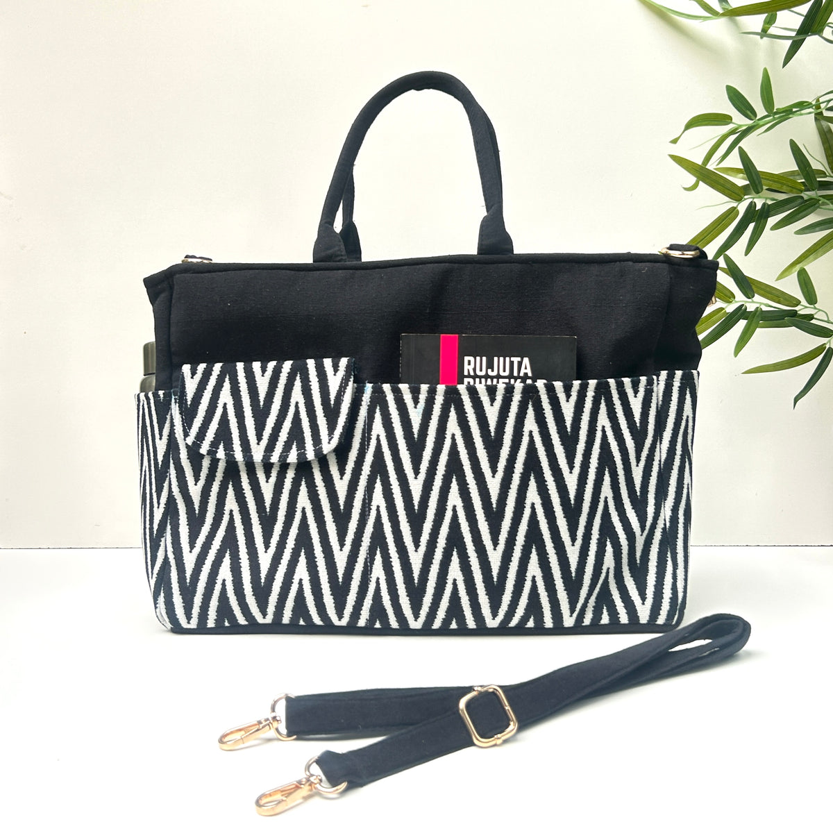 Work-to-Weekend Tote Bag – Laptop Tote for Women | Black - Black Rhythm