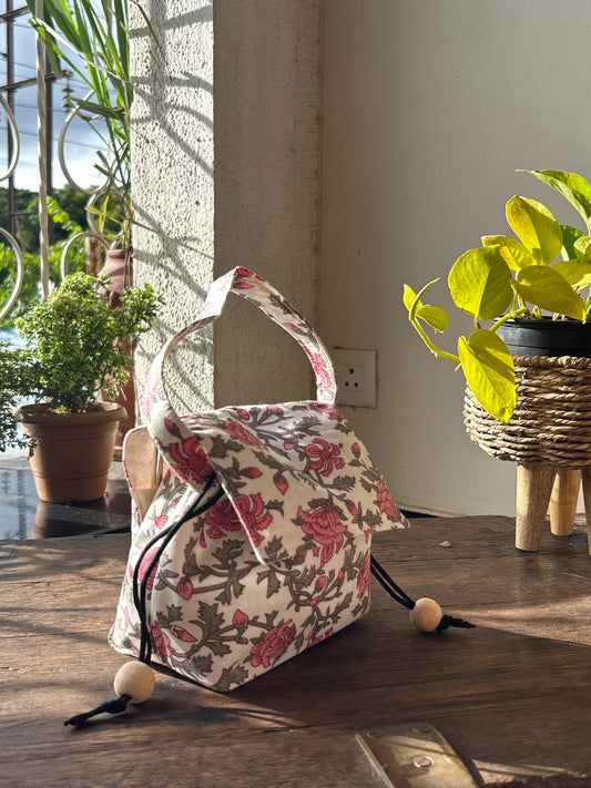 Pink Petal Mini Karrier Makeup Pouch