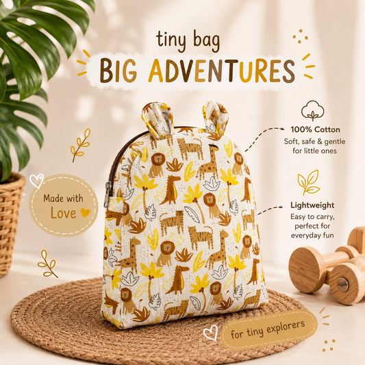 Sunny Wilds Safari Toddler Backpack | Kids School & Daycare Bag