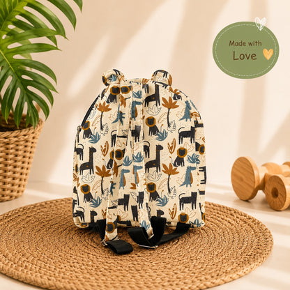 Animal Trails Safari Toddler Backpack | Kids School & Daycare Bag