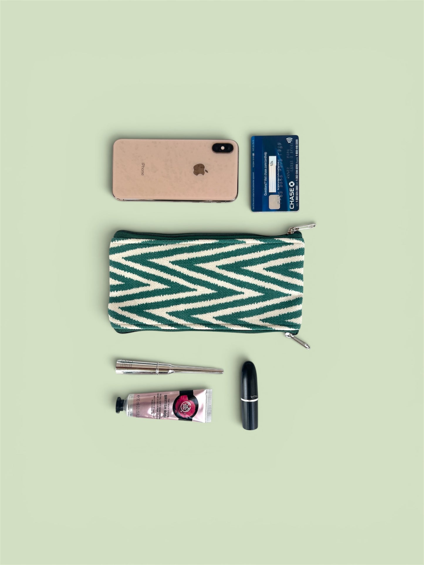 Magic Duo Pocket Pouch - Emerald Weave | Money Pouch, Mobile Pouch