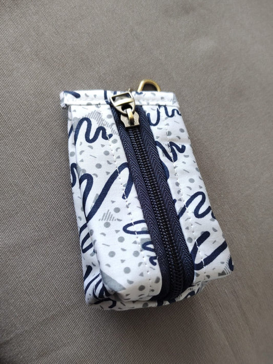 Confetti White Keychain Pouch