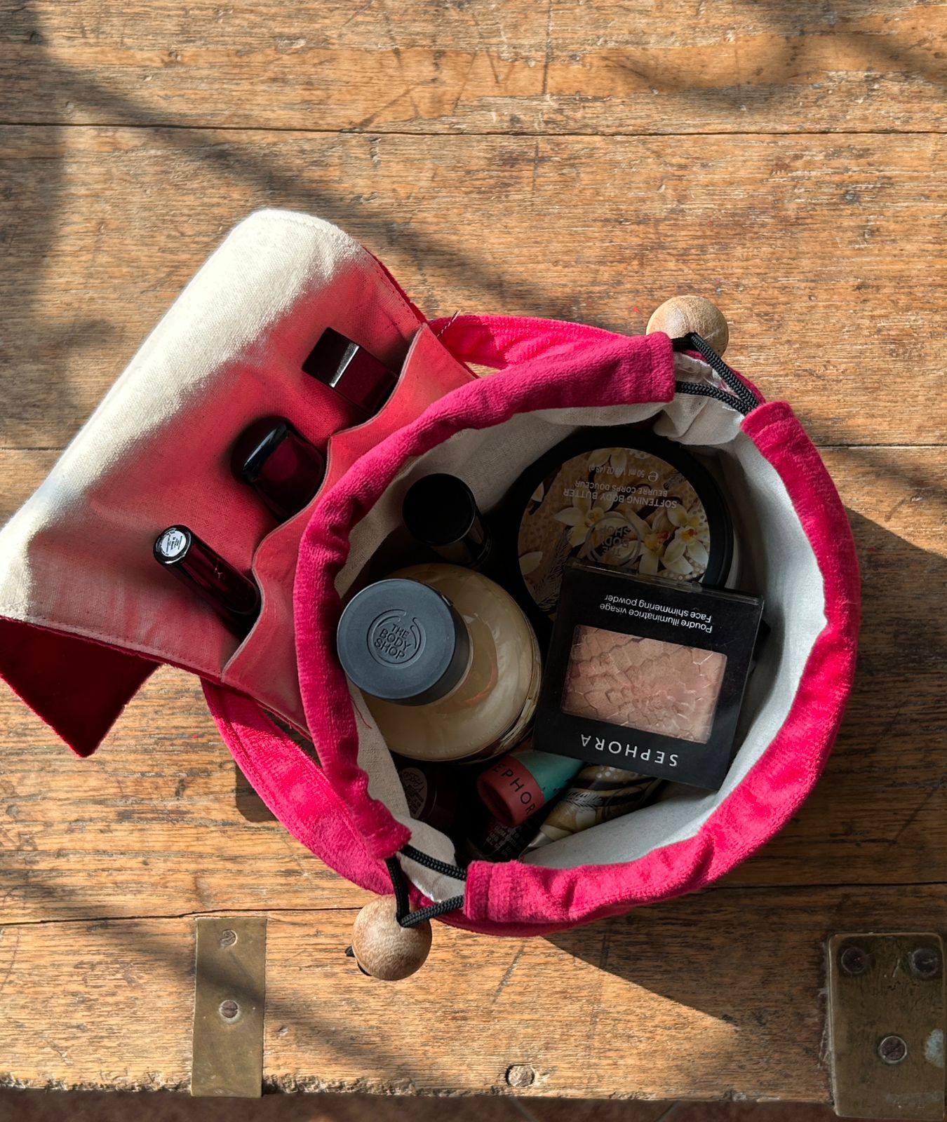 Hot Pink Mini Karrier Makeup Pouch