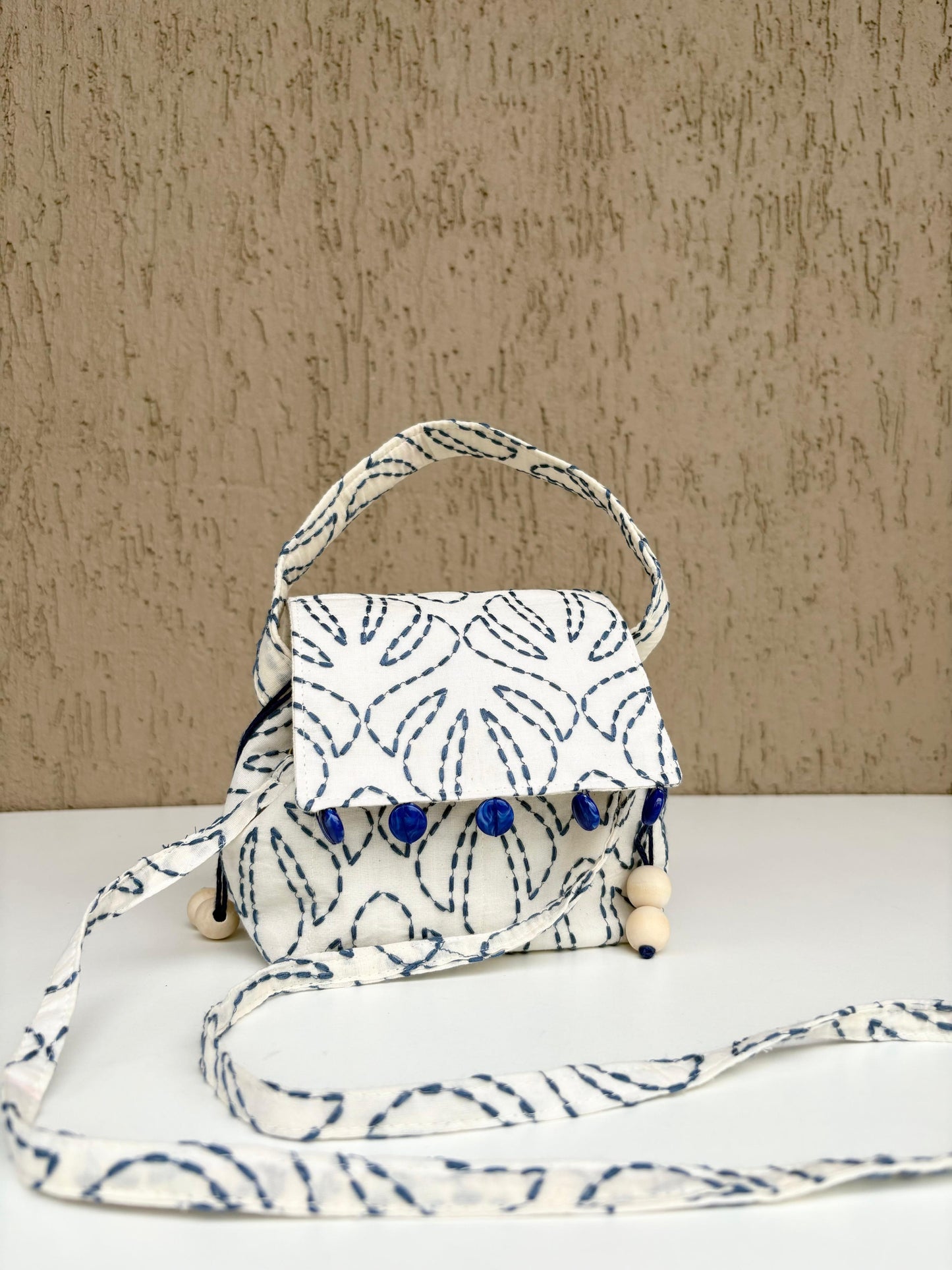 Mini Karrier Sling - Navy Blue Threadwork