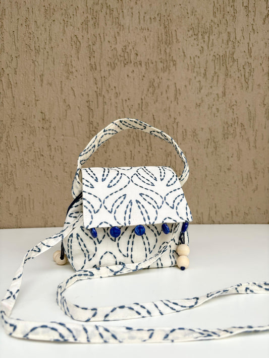 Mini Karrier Sling - Navy Blue Threadwork