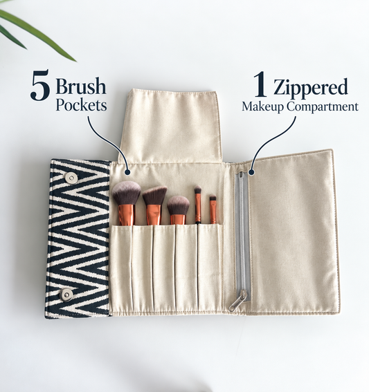 Black Rhythm Makeup Brush Organizer | Brush Holder