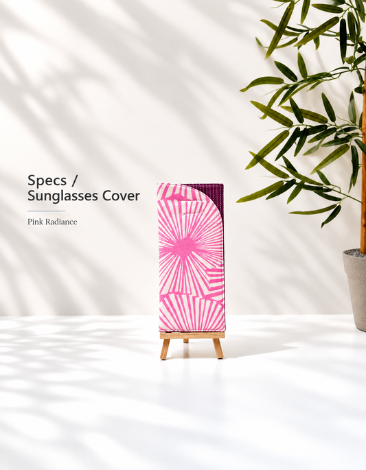 Pink Radiance Cotton Specs/ Sunglasses Cover