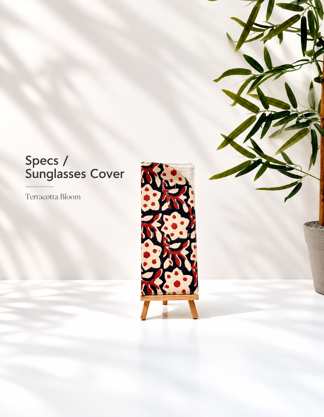 Terracotta Bloom Cotton Specs/ Sunglasses Cover