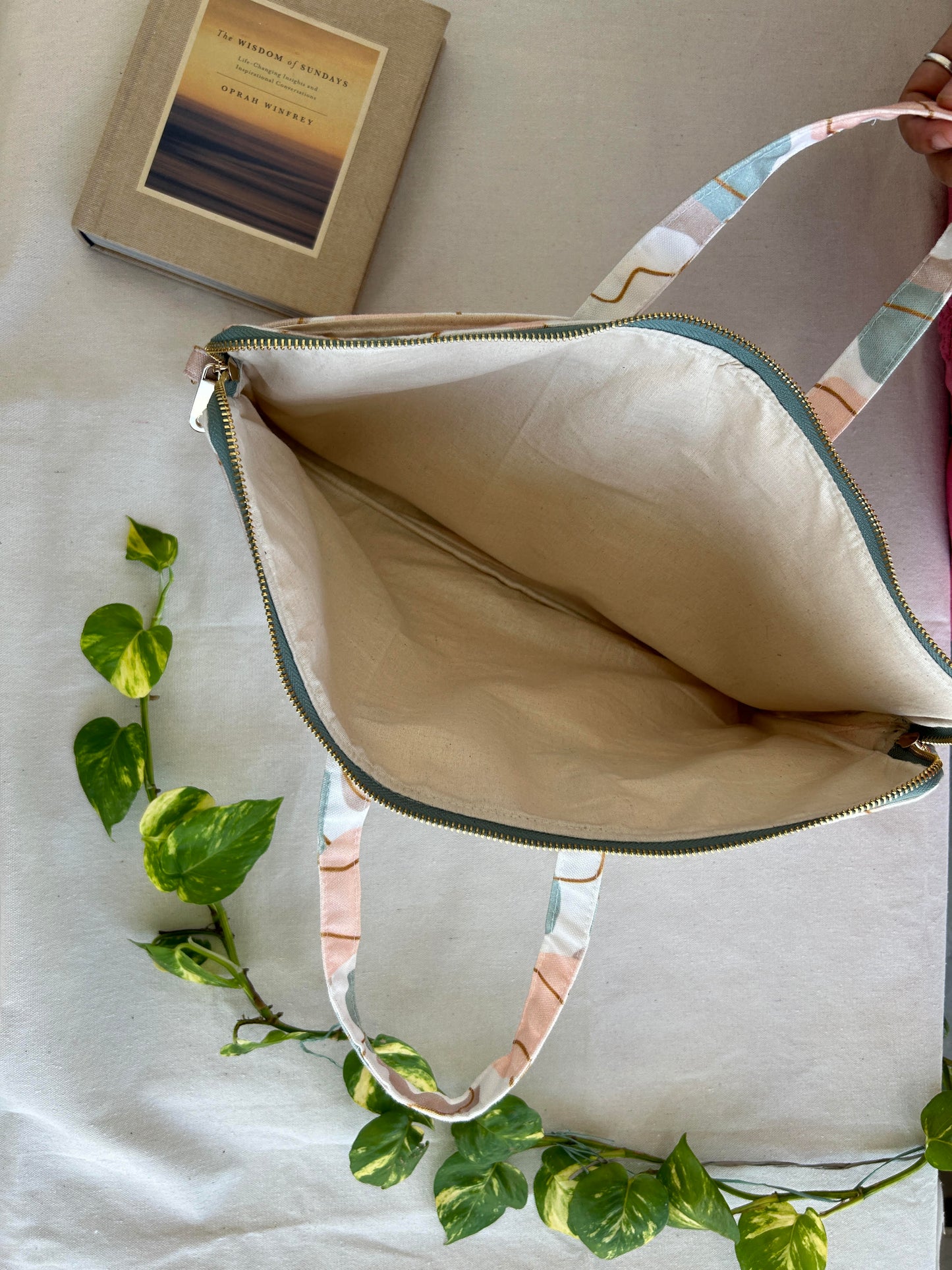 Canvas Classic Laptop Bag - Marble Blob